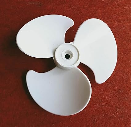 Plastic 3 Leaves Mini Fan Blade (6 Inch) (White Colour)