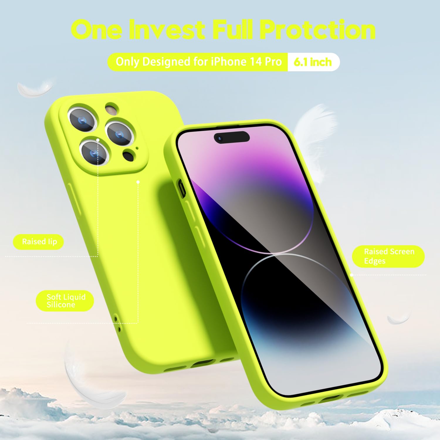 oakxco for iPhone 16 Pro Max Case Liquid Silicone, Soft Rubber Gel Elegant Aesthetic Basic Simple Cover, Cute Thin Slim TPU Matte Solid Color Plain Smooth Case for Women Girl, Light Pink — view 319