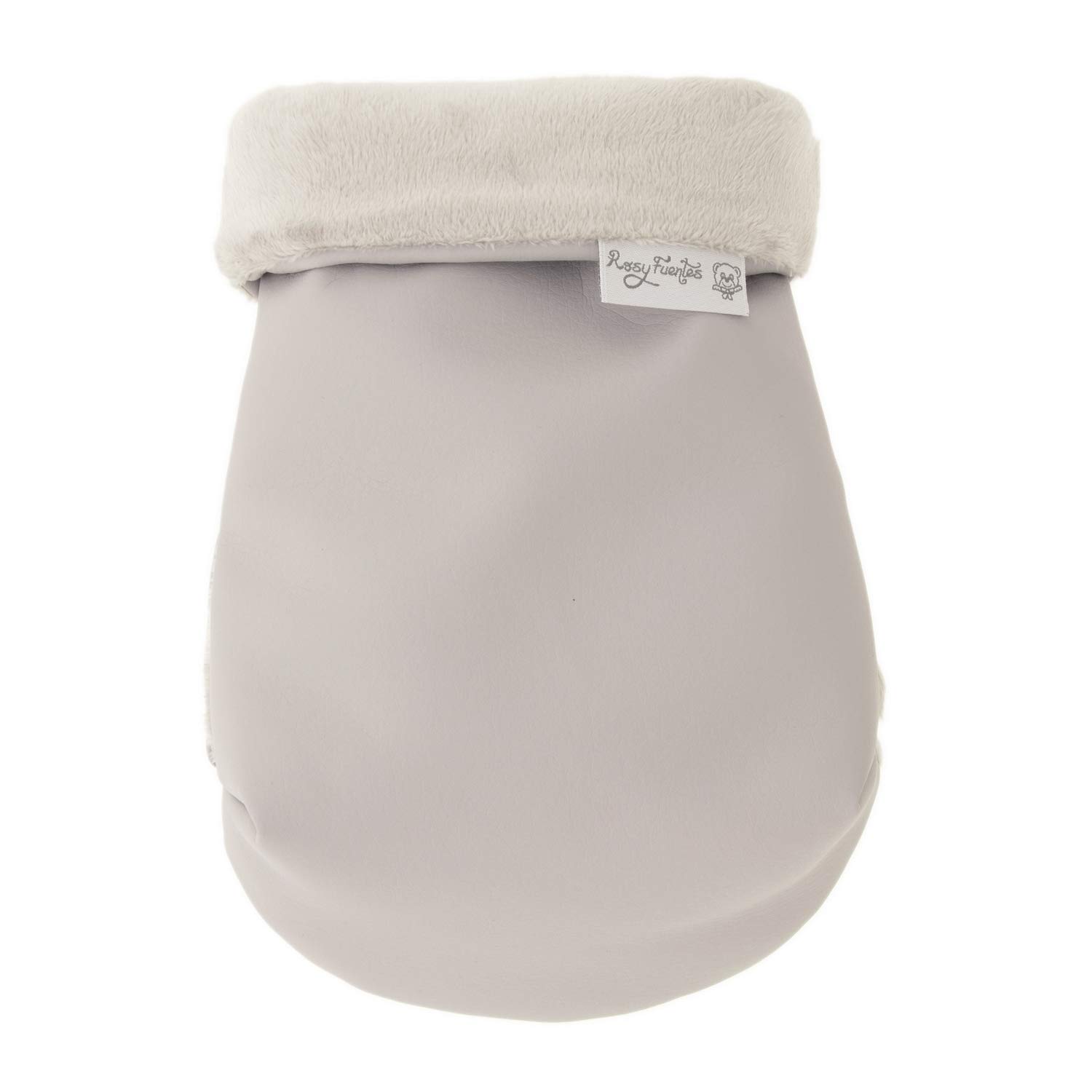 Manoplas Carrito Bebé Rosy Fuentes- Con Forro Polar Interior - Guantes para Carro Bebé - Tejido Suave y Agradable - Manoplas Carro Bebé Universales -Gris