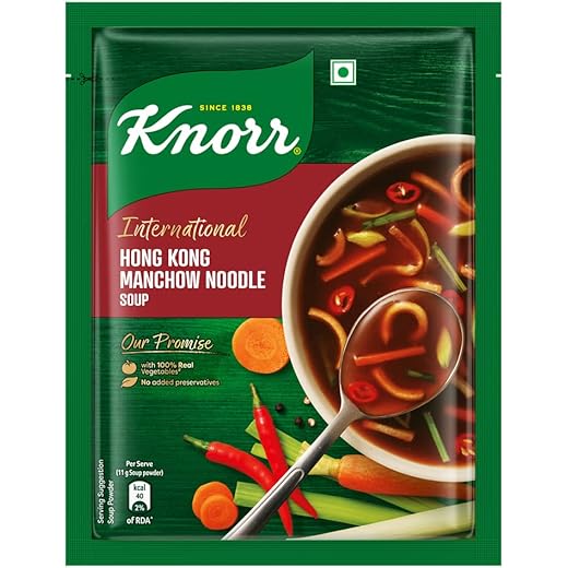 Knorr Hong Kong Manchow Soup with Real Vegetables , 44g / 46g (Weight May Vary)