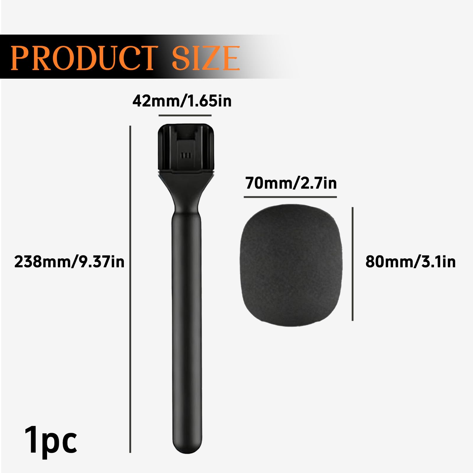 Handheld Wireless Mic Stand, Lavalier Microphone Interview Handheld Mount Adaptor - Image 2