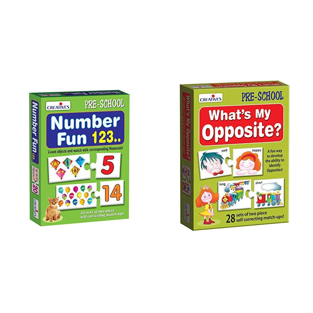 Creative Educational Aids P. Ltd. Number Fun & What's My Opposite Combo