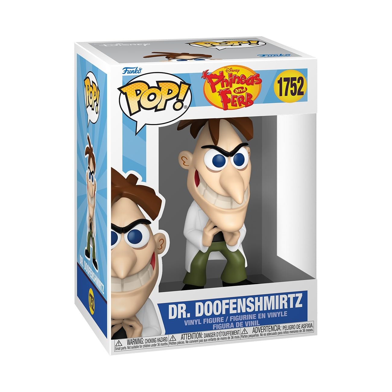 Funko Pop! Disney: Phineas and Ferb - Dr. Doofenshmirtz - Collectable Vinyl Figure - Gift Idea - Official Merchandise - Toys for Kids & Adults - Cartoon/Animation Fans - Model Figure for Collectors