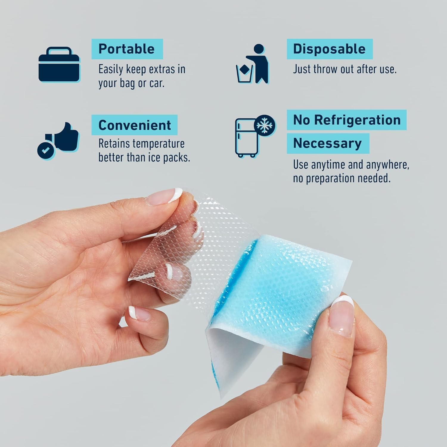Migraine Cooling Headache Patch with Menthol & Camphor | Fast, Long-Lasting Relief for Migraines, Tension Headaches & Fever | Soothing Comfort, Up to 8 Hours | No Refrigeration Needed | 6 Count — Amazon image 7