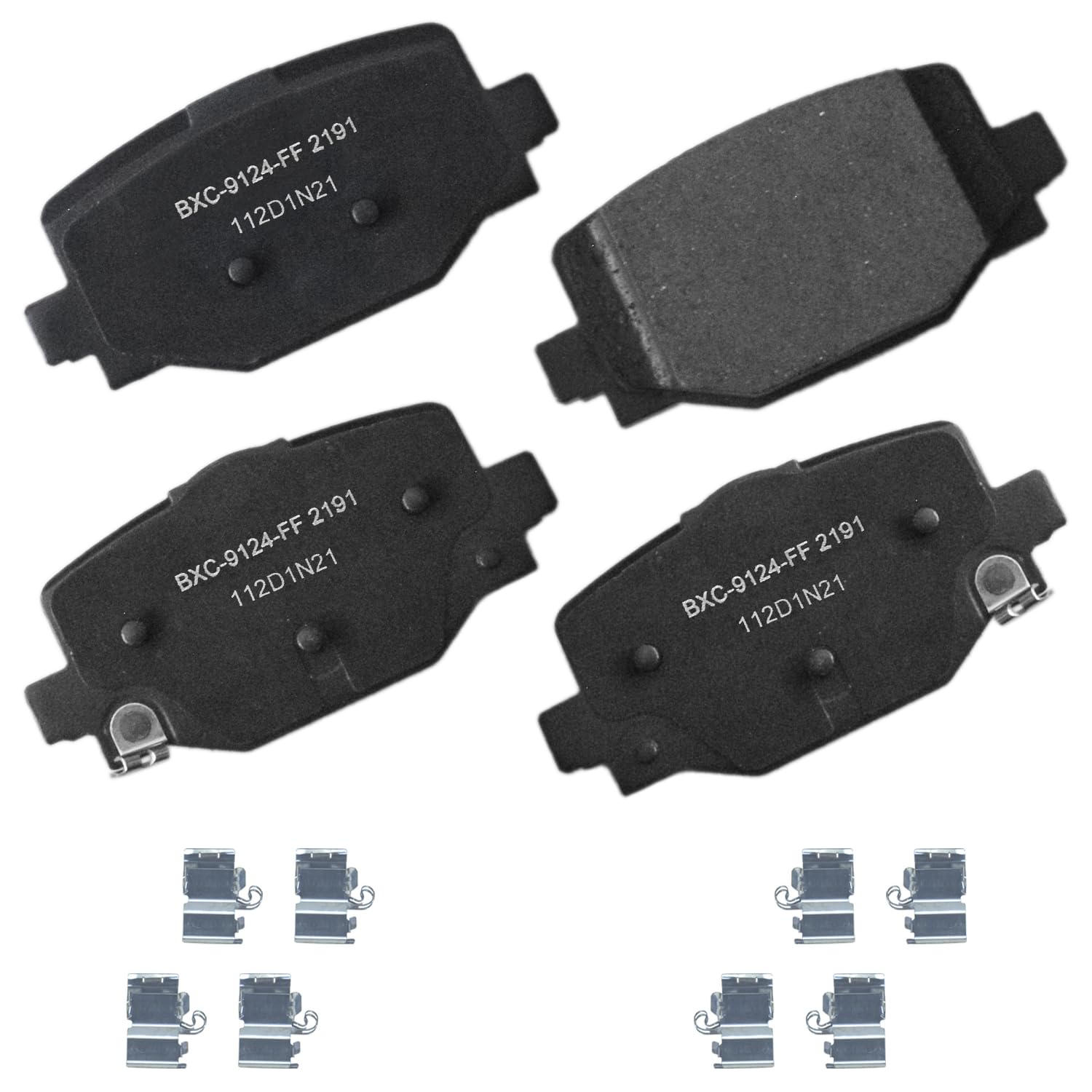 Bendix Premium SBC2191 Ceramic Rear Brake Pads for INFINITI QX50 2023-2019, QX55 2024-2022