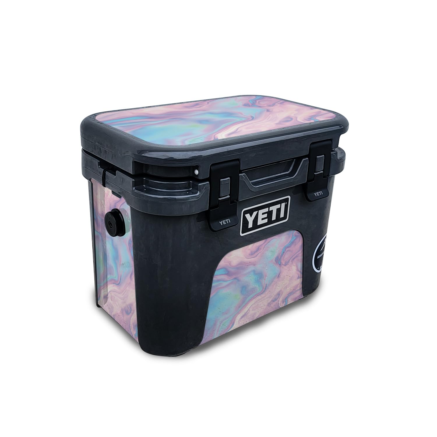 Skin Compatible with Yeti Roadie 15 Hard Cooler - Pastel Wave - Premium 3M Vinyl Protective Wrap Decal Cover - Easy to Apply | Crafted in The USA by MightySkins