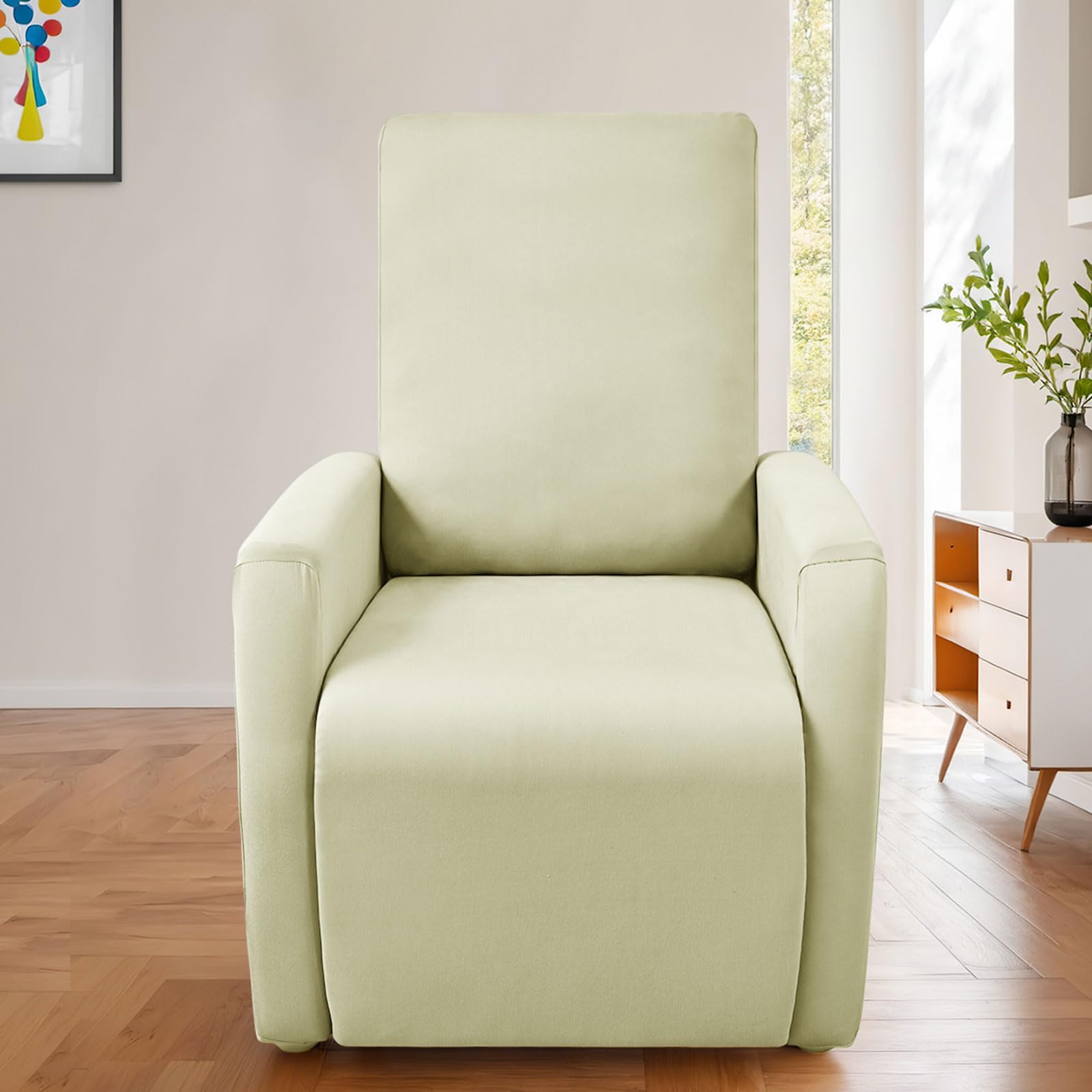 Housse de Fauteuil Extensible Relax 4 Pièces Plaid Housse de Fauteuil
