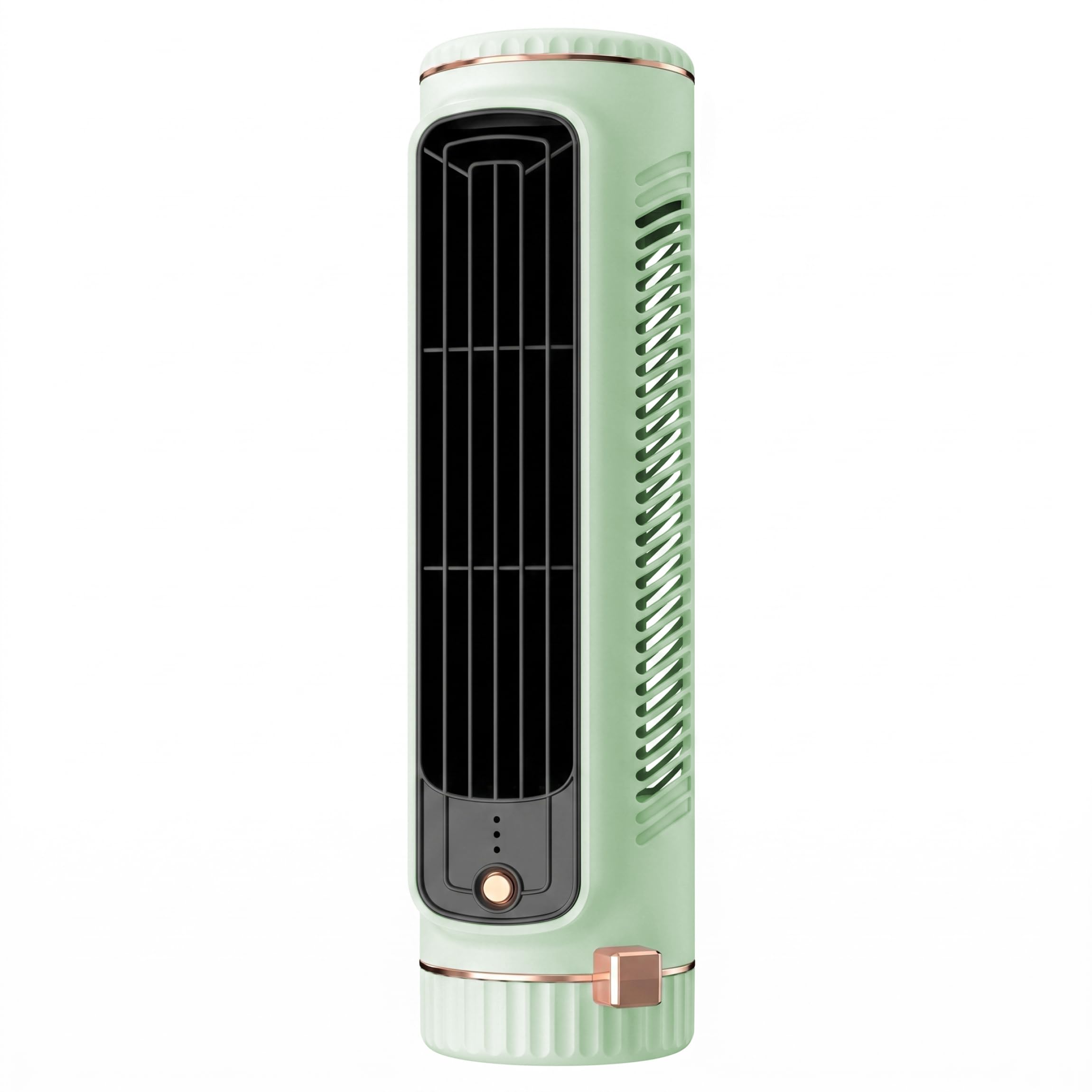 Faticenic Green Cooling Tower Fan, Quiet Bladeless Desk Fans With 3 Speeds Usb Rechargeable Portable Cold Air Fan For Home/Office/Car/Camping (Green), Cooling Tower, Cold Air