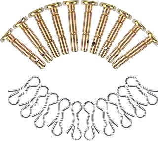 10 Pcs Shear Pins and 10 Pcs Cotters Pins for SnowBlower, 738-04124A and 714-04040 Snow Blower Replacement Shear Pin Kits for MTD Craftsman Cub Cadet Troy Bilt Snowblowers Snow Thrower