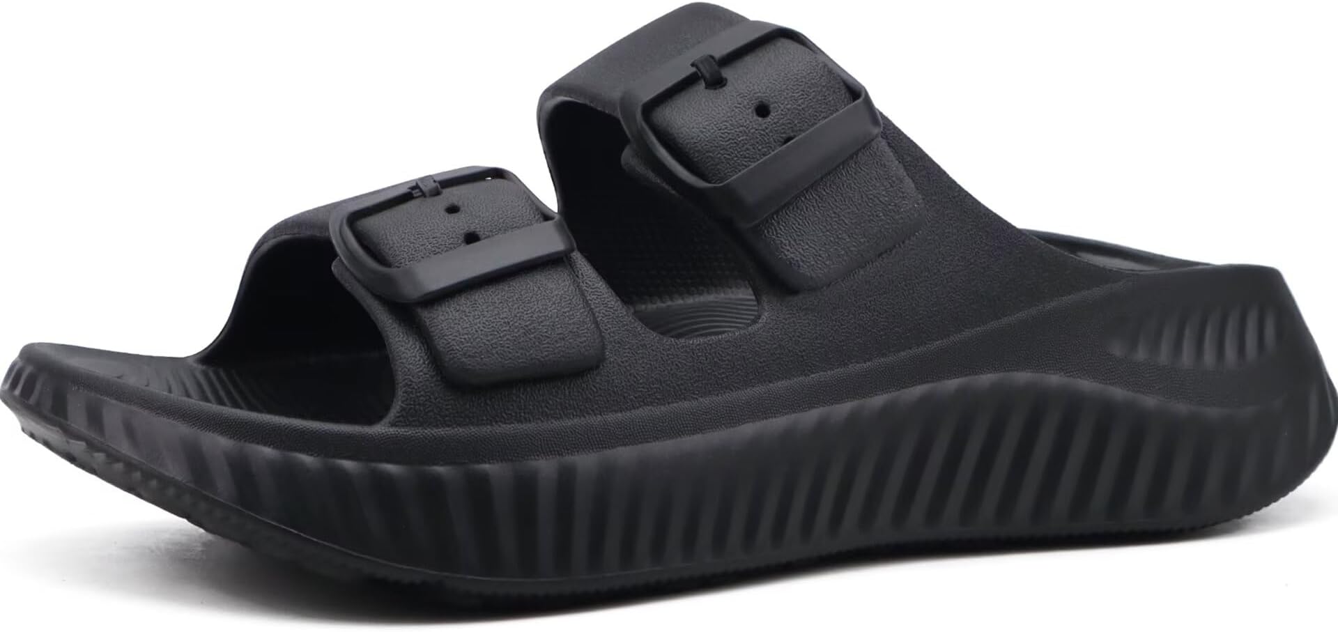 KuaiLu Womens Recovery Sandals Comfortable Arch Support Adjustable Slides