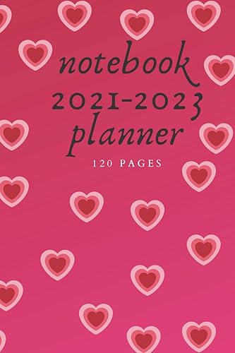 notebook 2021-2023 planner 120 pages: Writing notebook for young people with beautiful fonts contains 120 pages