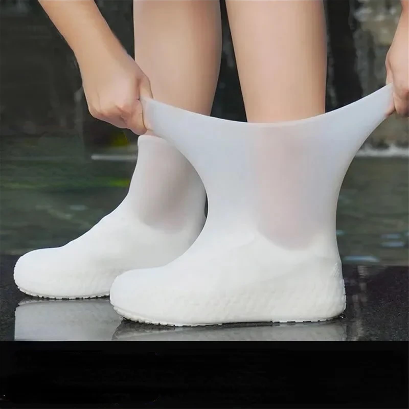 Lot de 10 paires de couvre-chaussures imperméables antidérapants en