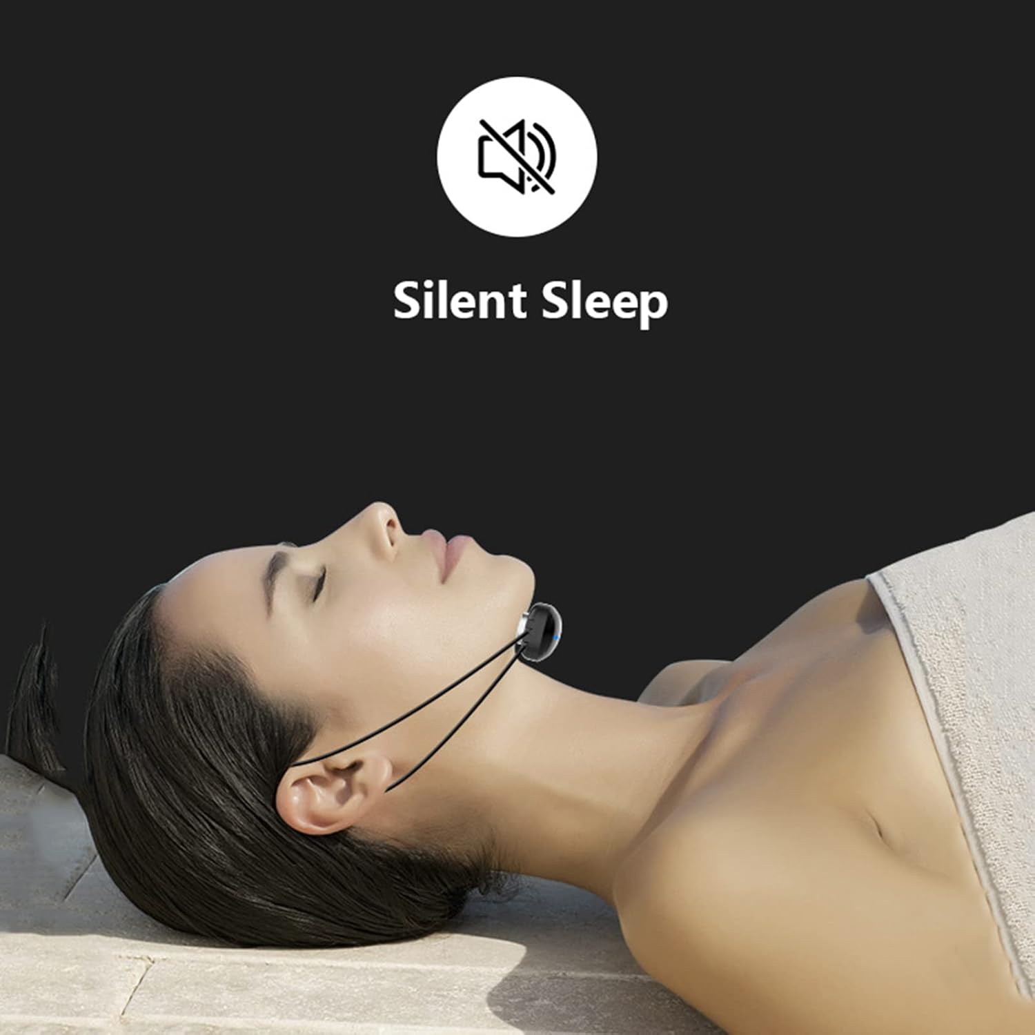 Smart Anti Snoring Devices Electric Intelligent Massage Snore Stopper Sleep Instrument Wearable Anti-snoring Chin Massager Effective Snoring Solution for Deeply Sleep