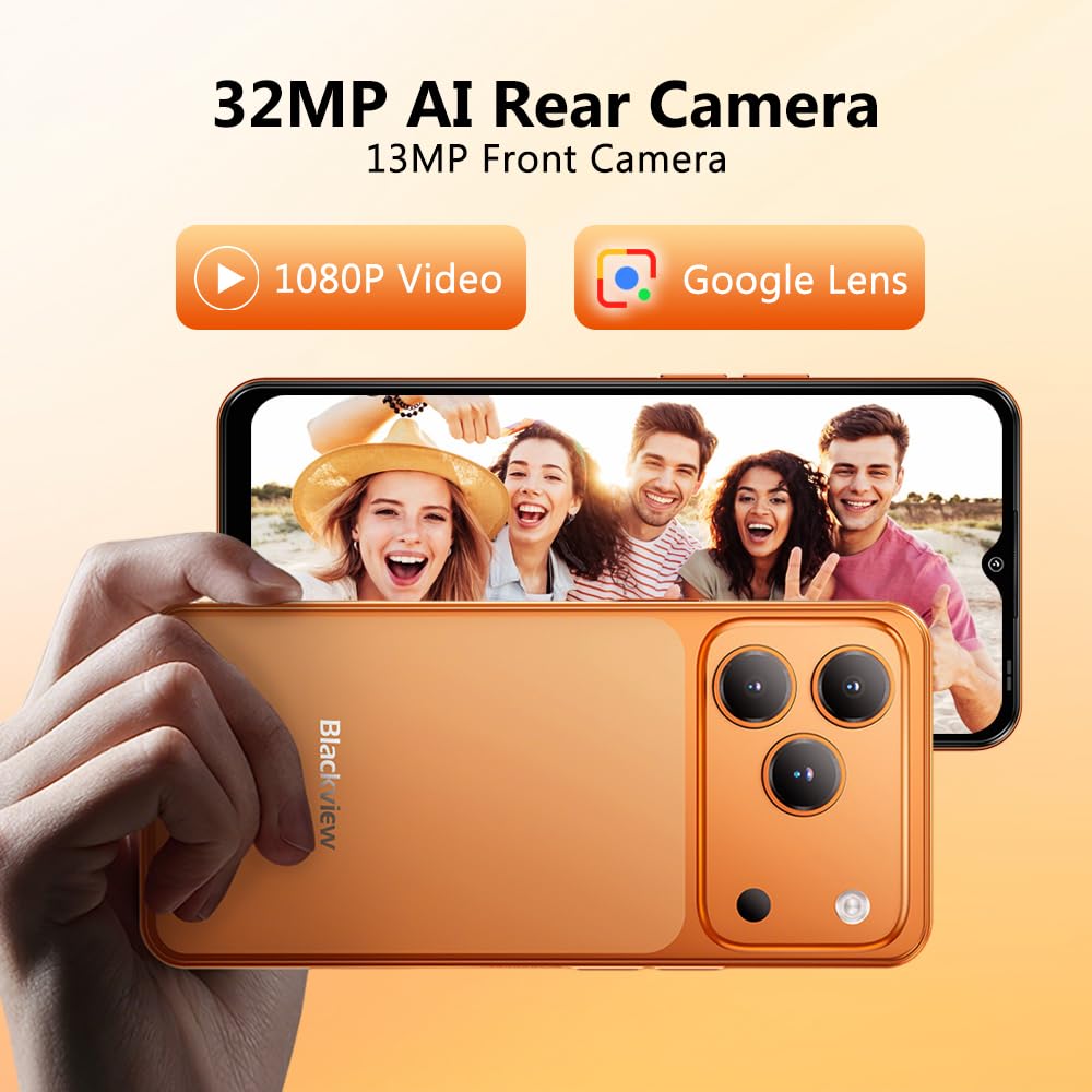 Blackview Wave7C Téléphone Portable,16+64GB/1TB,32+13MP Smartphone Débloqué