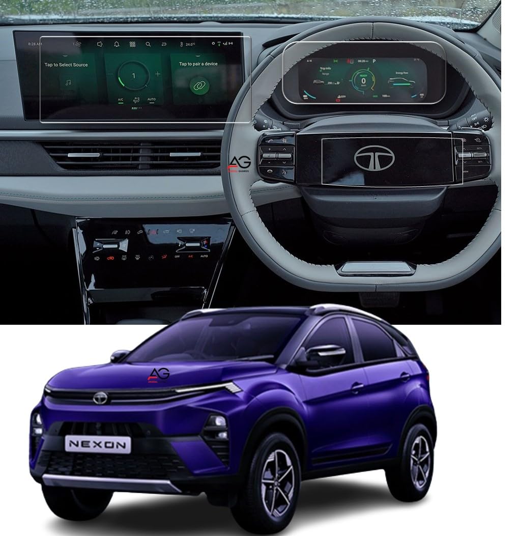ANDEAL GUARDS Screen Guard Compatible With TATA NEXON 2023 FACELIFT 10.25 INCH Infotainment System(Sharp Corners) +Speedometer+ Steering -GLOSSSY FINISH (Set of 3 Guards) (B0CNTYBRZM) Amazon Price History, Amazon Price Tracker