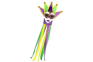 Marisque Masquerade Mystique Easter Mardi Gras Float Decorations Purple Yellow Green Fleurs...