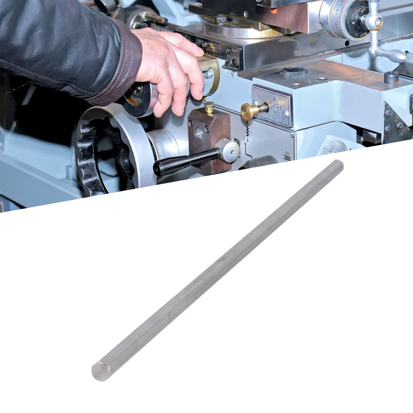 Asta a barra esagonale in acciaio inossibile 12 mm 600 mm, lunghezza dell'albero di trasmissione lineare esagonale, componente di trasmissione per macchinari, barra del t
