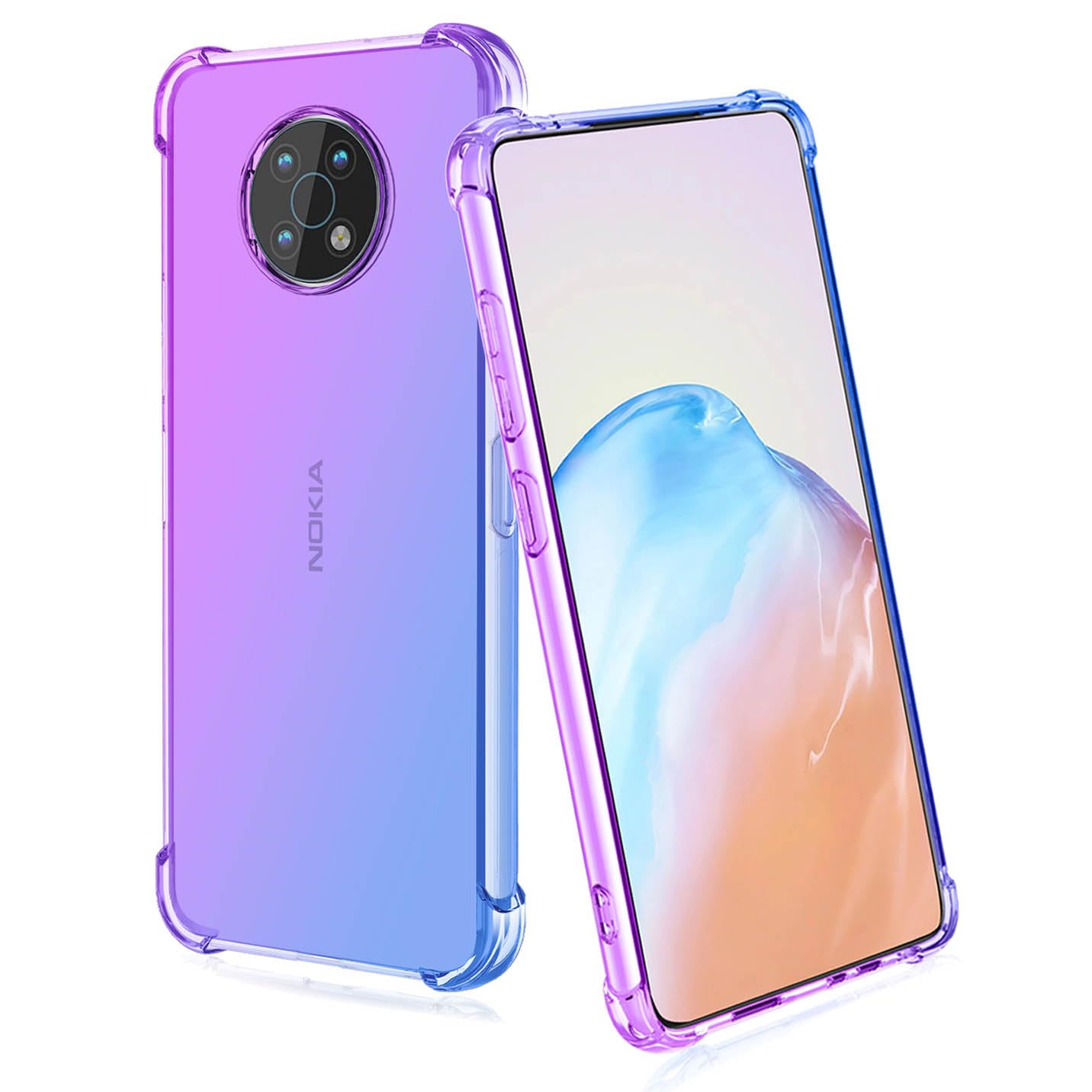 HAOYE Case for Nokia G50, Painting Style in Fresh Colours, Ultra Thin
