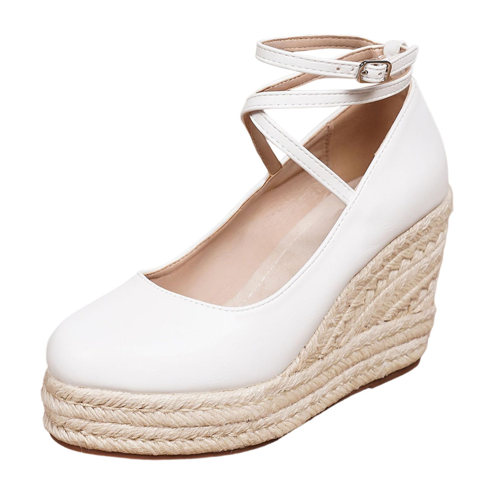 Scarpe da ballo da donna con plateau, scarpe da sposa con cinturino, tacco alto, eleganti e comode, scarpe con tacco alto per ottobre