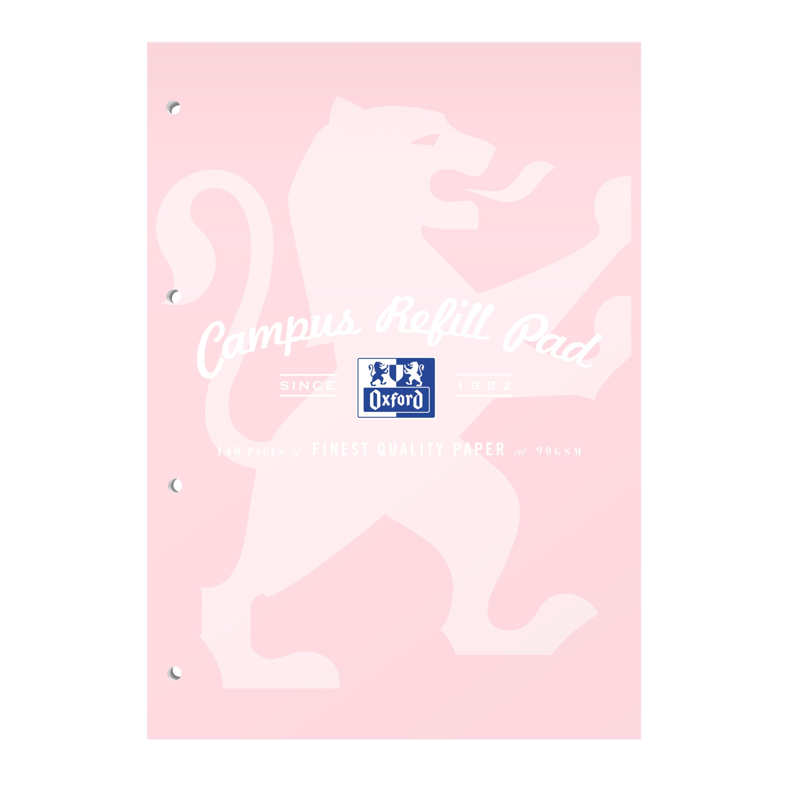 Campus Lined Paper A4 Refill Pad, Headbound 140 Pages, Pastel Colour, Single Notepad