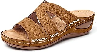 Femmes Sandales Pantoufle Décontracté Antidérapant L'été Évider Les Fleurs des Sandales Slingback Plage Chaussures À Bout Ouvert Anti-Dérapant Orthopédique Licou Sandales