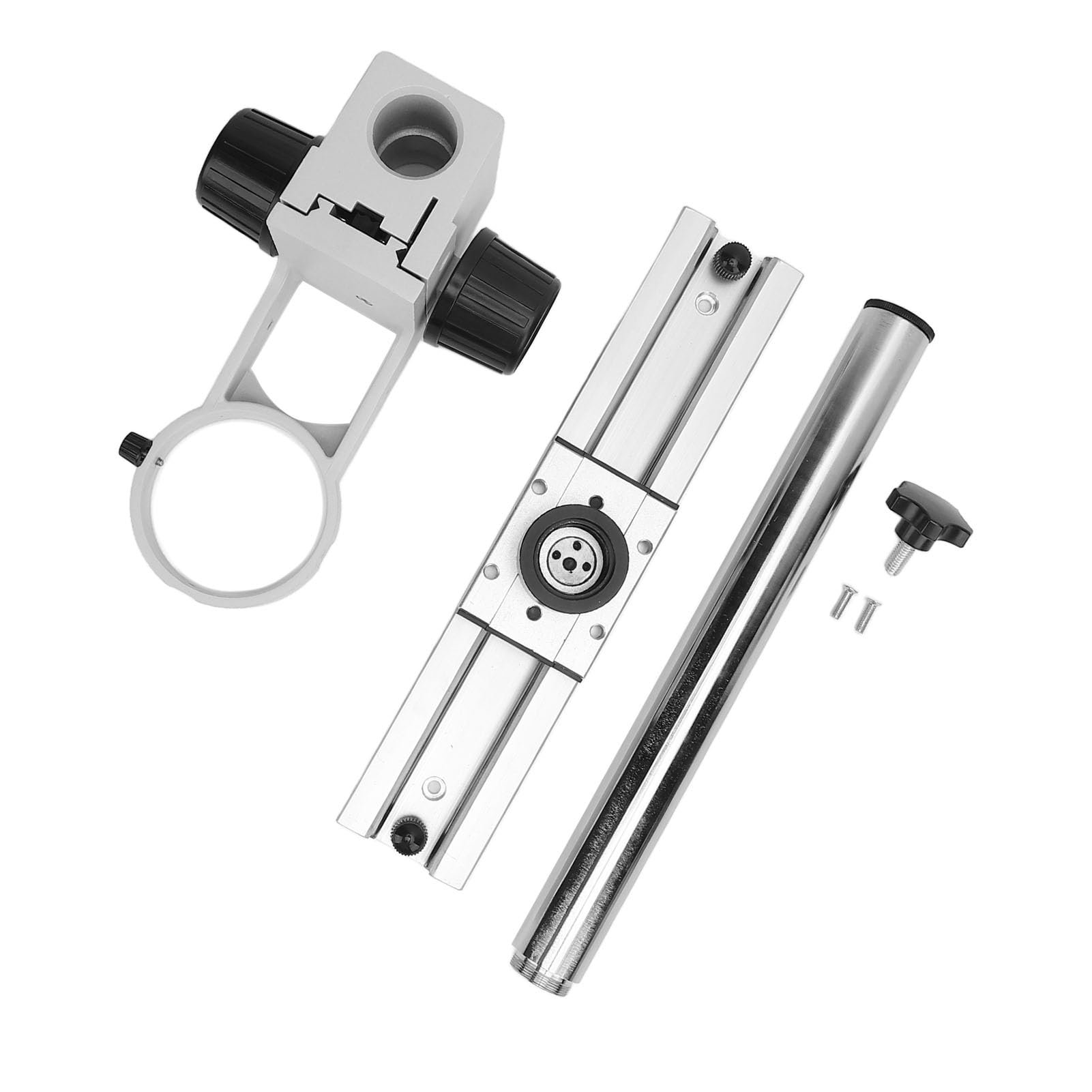 Mikroskop-Gleitschiene, Verstellbarer Mikroskopständer aus Metall mit 300 Mm Säule, 295 X 60 Mm Basis, 360-Grad-Halterung für Kamera-Reparatur-Laborinspektion