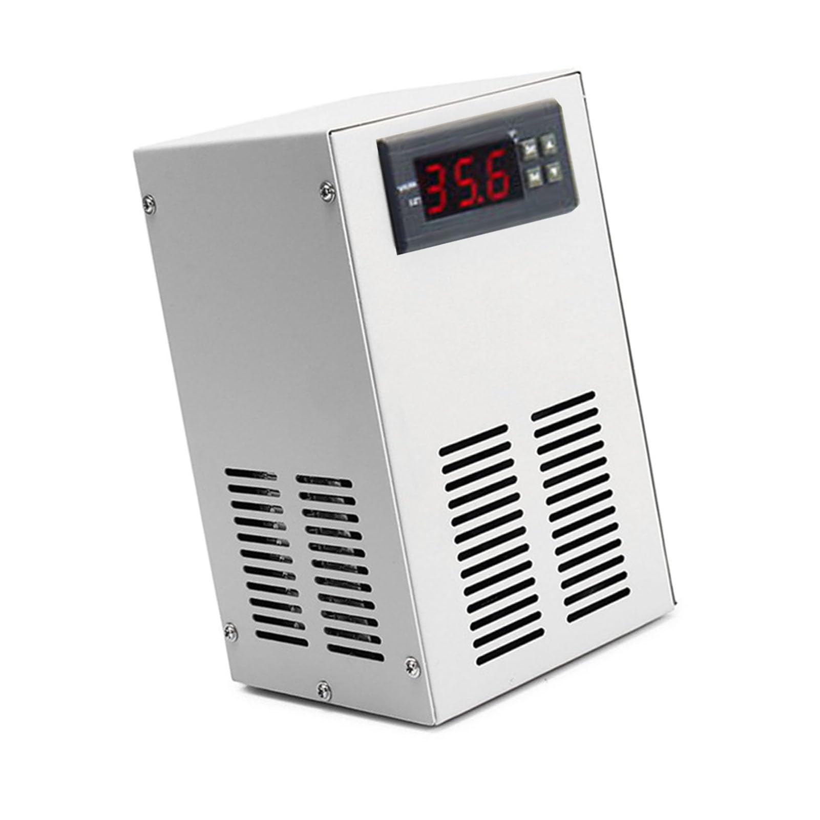 Enfriador de Acuario, Enfriador de Pecera con Termostato, de Refrigeración Ultrasilencioso de Ahorro de Energía de 70-72W para Tanques de Peces de 20L (Enchufe de la UE 220V)