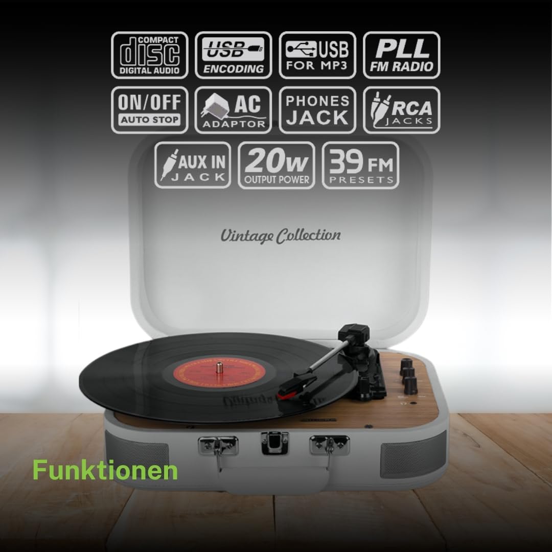 Muse MT-201 WW Plato Estereo Blanco