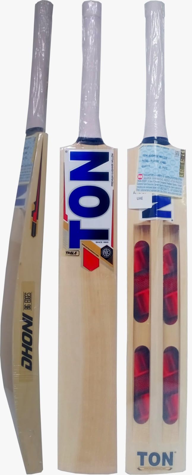 S S Player Jumbo Kashmir Willow Cricket Bats, Dhoni, Jaddu