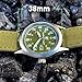 Smith & Wesson Men's Military Watch, 3 Interchangeable Canvas Straps, 3 ATM Water Resistant, Date Display, Scratch Resistant Glass, Military Style Watch for Outdoor Activities, Swimming, 40 mm
