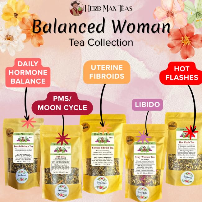FEMALE HORMONE BALANCE TEA - Balances female and adrenal hormones formulated by master herbalist Khabir -100% Organic, Non-GMO - Image 6