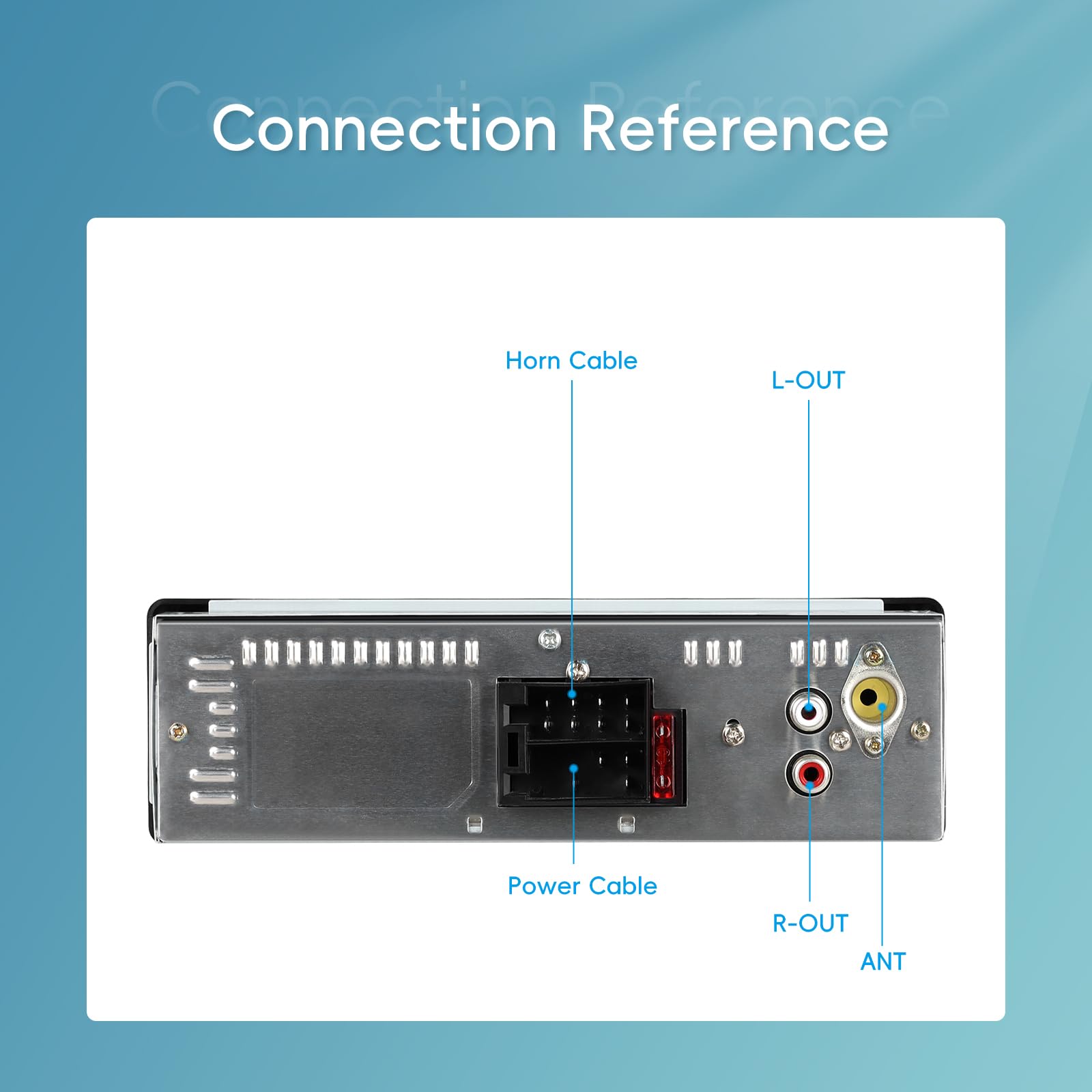 Autoradio 1 Din Bluetooth 5.0 Auto Radio mit Bluetooth Freisprecheinrichtung FM Radio/2 USB/TF/AUX IN RCA Autoradio 1 DIN MP3 Player Stereo-Receiver für Auto, Schnellladung