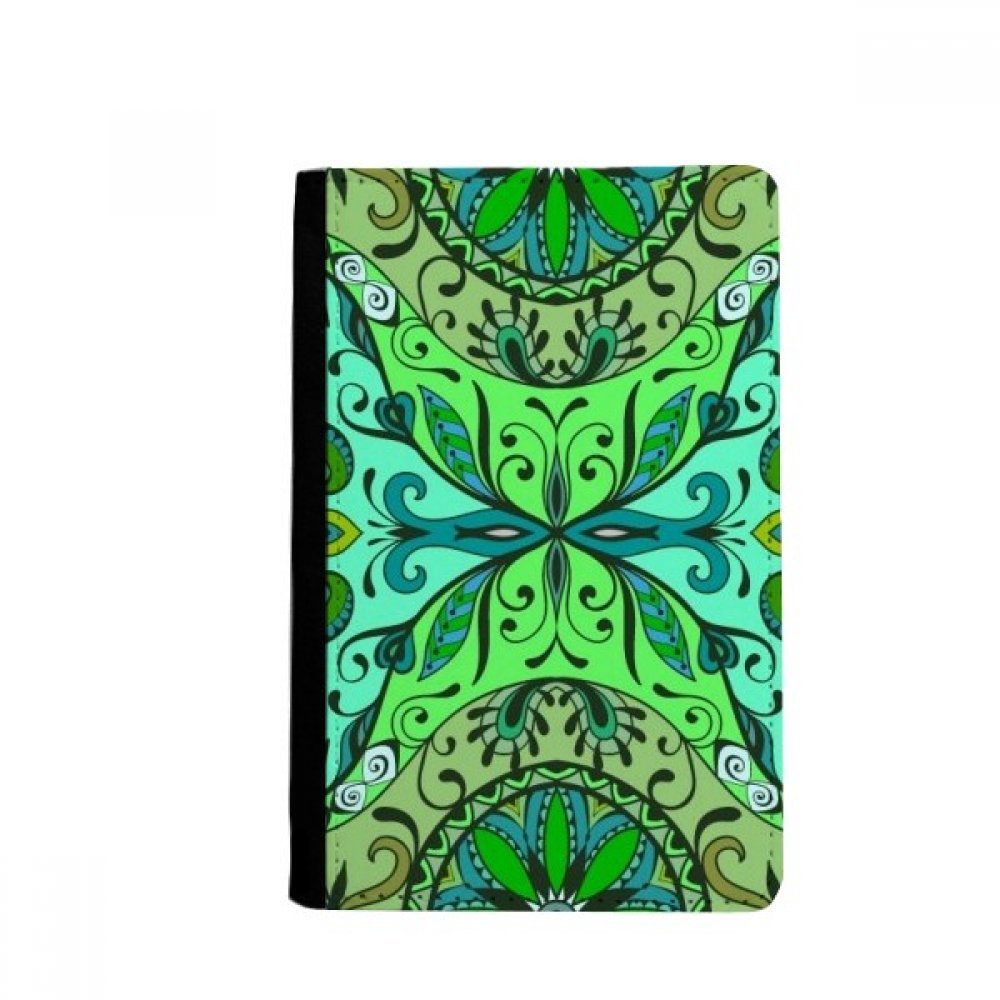 DIYthinker European Style Flowers Leaves Lines Pattern Passport Holder Notecase Burse Wallet Cover Card Purse