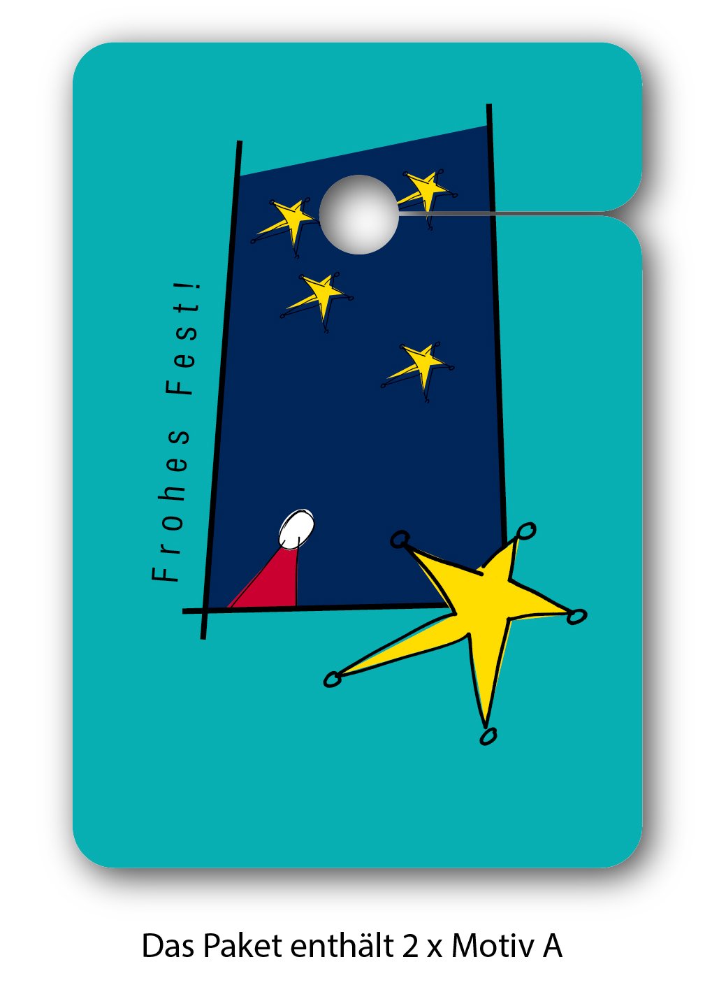 Edle Weihnachts 64 Stück Geschenkanhänger | Papier Anhänger | Geschenkkarten zu Weihnachten: Frohe Weihnachten | Frohes Fest