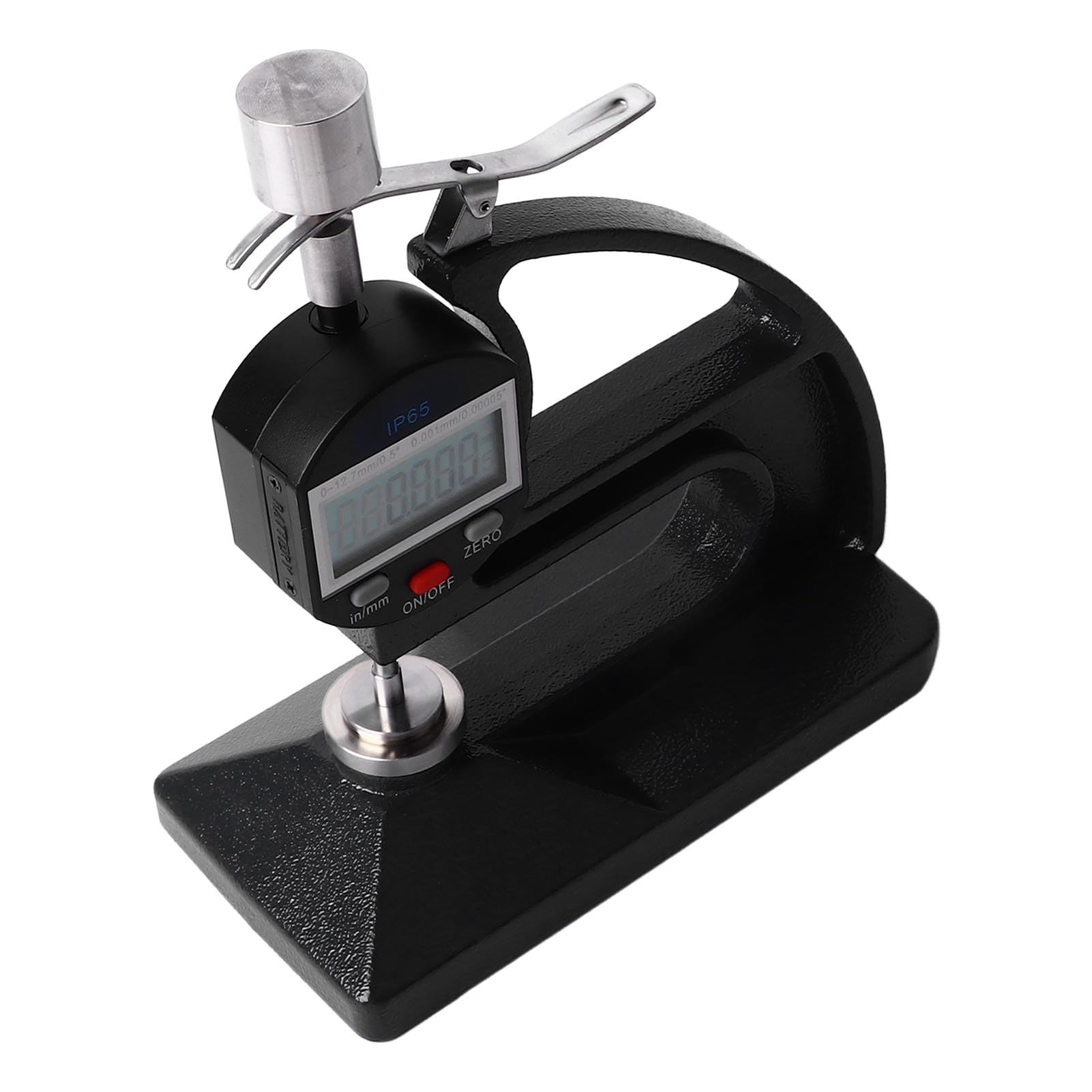 Medidor de Espesor Digital, Medidor de Espesor de Resolución de 0,001 Mm/0,00005", Herramienta de Medición de 0 a 12,7 Mm, Resistente Al Agua IP65, para Película de Tela de Papel de Cuero