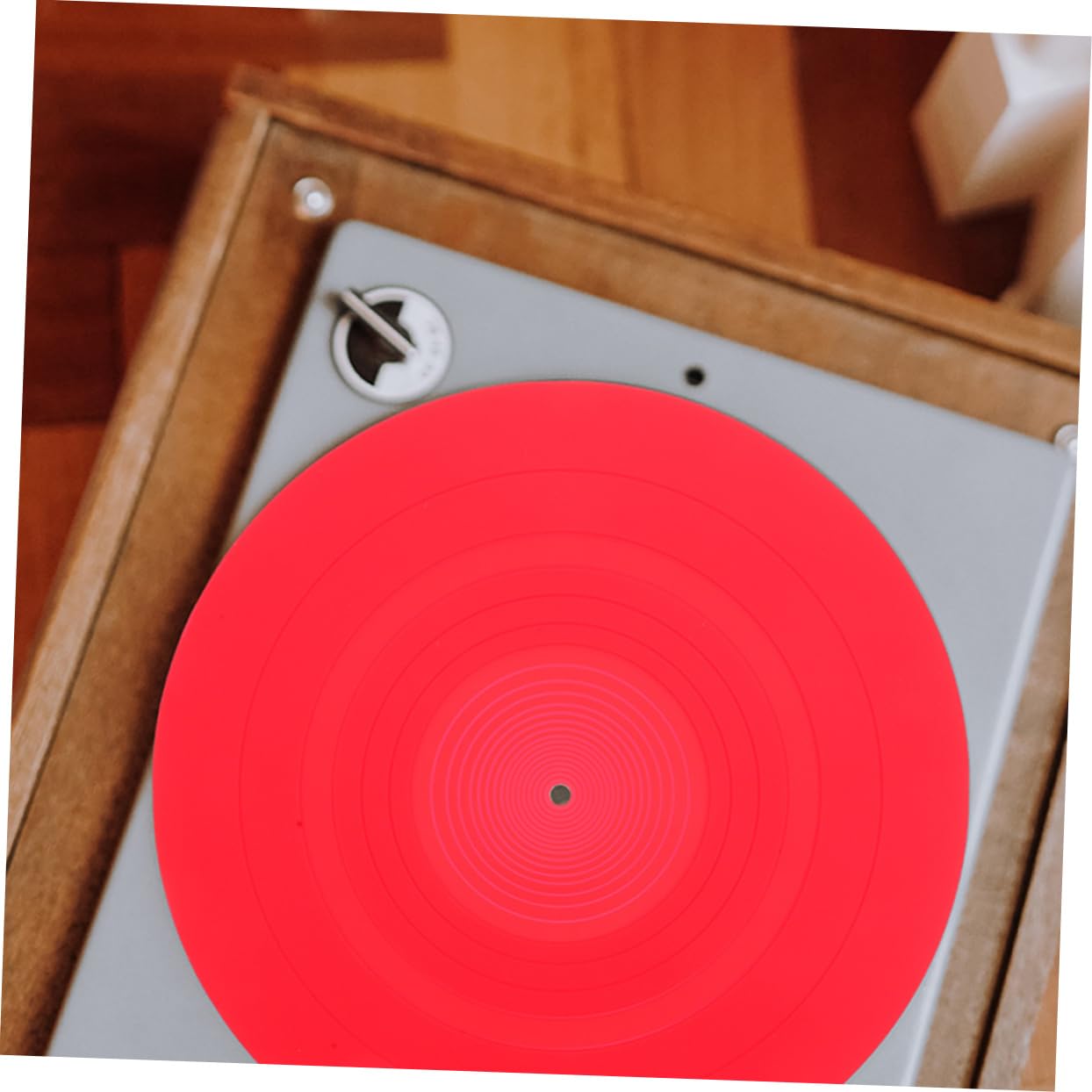 Tappetini per Giradischi Protezione per Dischi in Vinile 2 Pezzi in Silicone Antistatici Resistente e Stabile per Giradischi e Lettori di Dischi