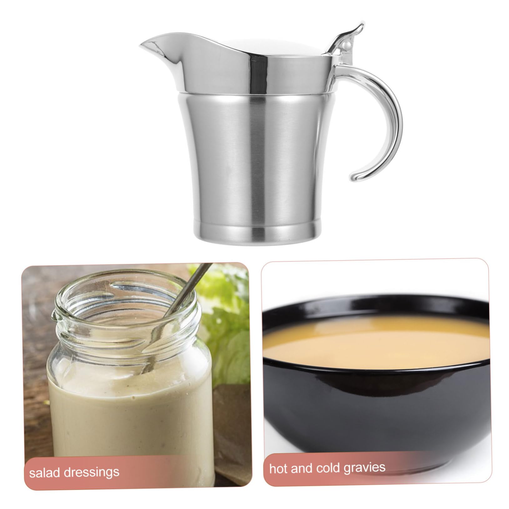 Dispensador de Salsa de Acero Inoxidable 500ml Plata