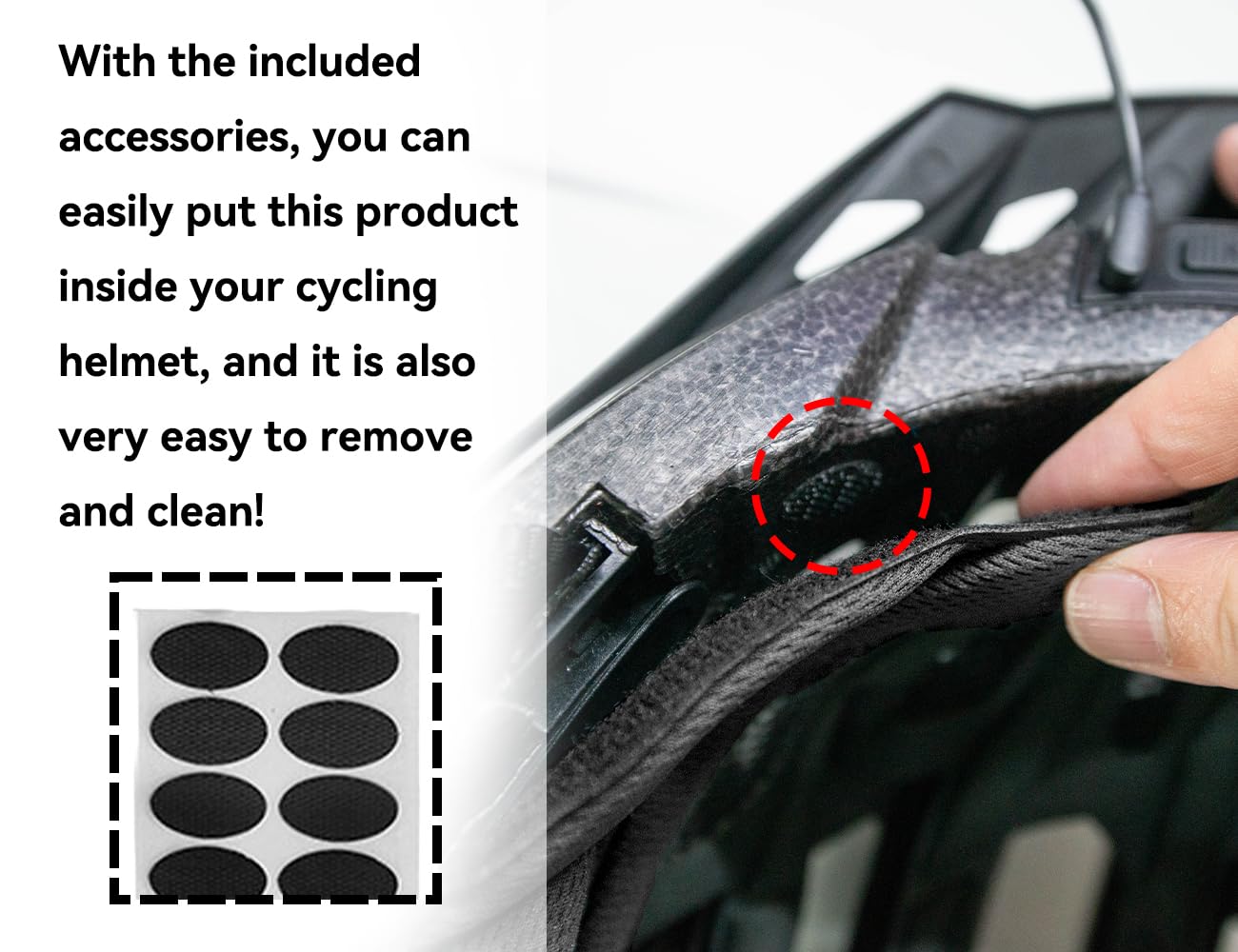kit imbottitura casco da bicicletta,imbottitura universale per casco in schiuma per bicicletta,imbottitura di ricambio per in spugna(nero)