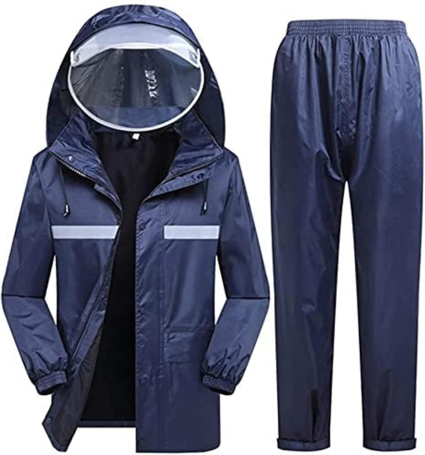 Męska i damska kurtka Mackintosh Mackintosh Poncho z kapturem Łatwe do przenoszenia Wytrzymała wiatrówka Mackintosh Zajęcia na świeżym powietrzu Ubrania przeciwdeszczowe(5XL)