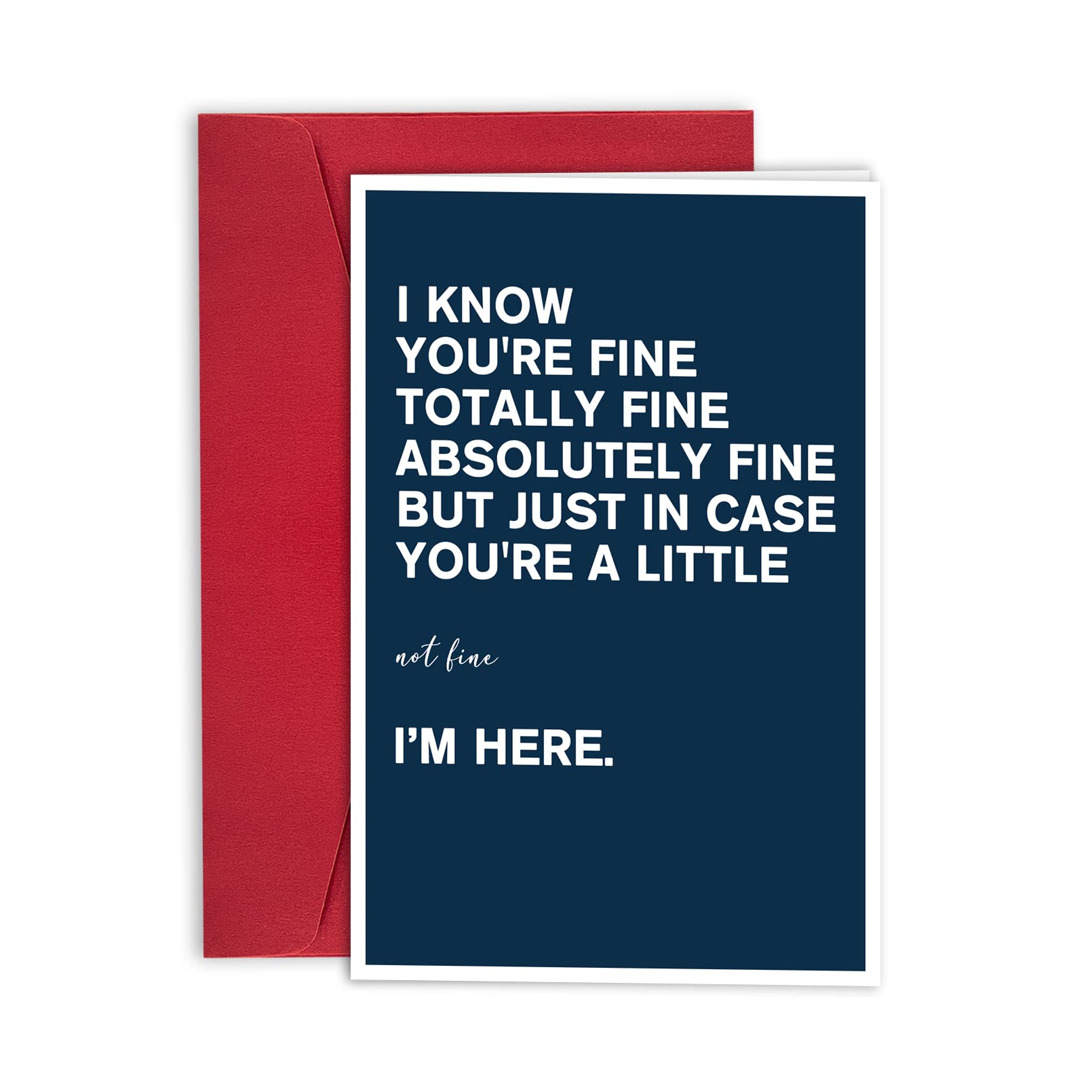 Encouragement Card, Funny Supportive Card, Humorous Inspirational Card, Motivational Card for Friends...