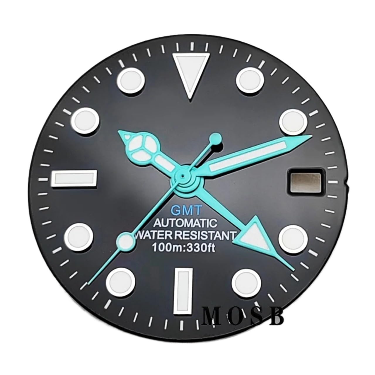 Cadran NH34 pour modding de montre automatique et restauration 28.5mm noir