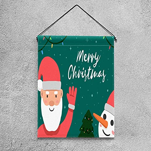 Drapeau de jardin Père Noël 30x45 cm double face décor extérieur