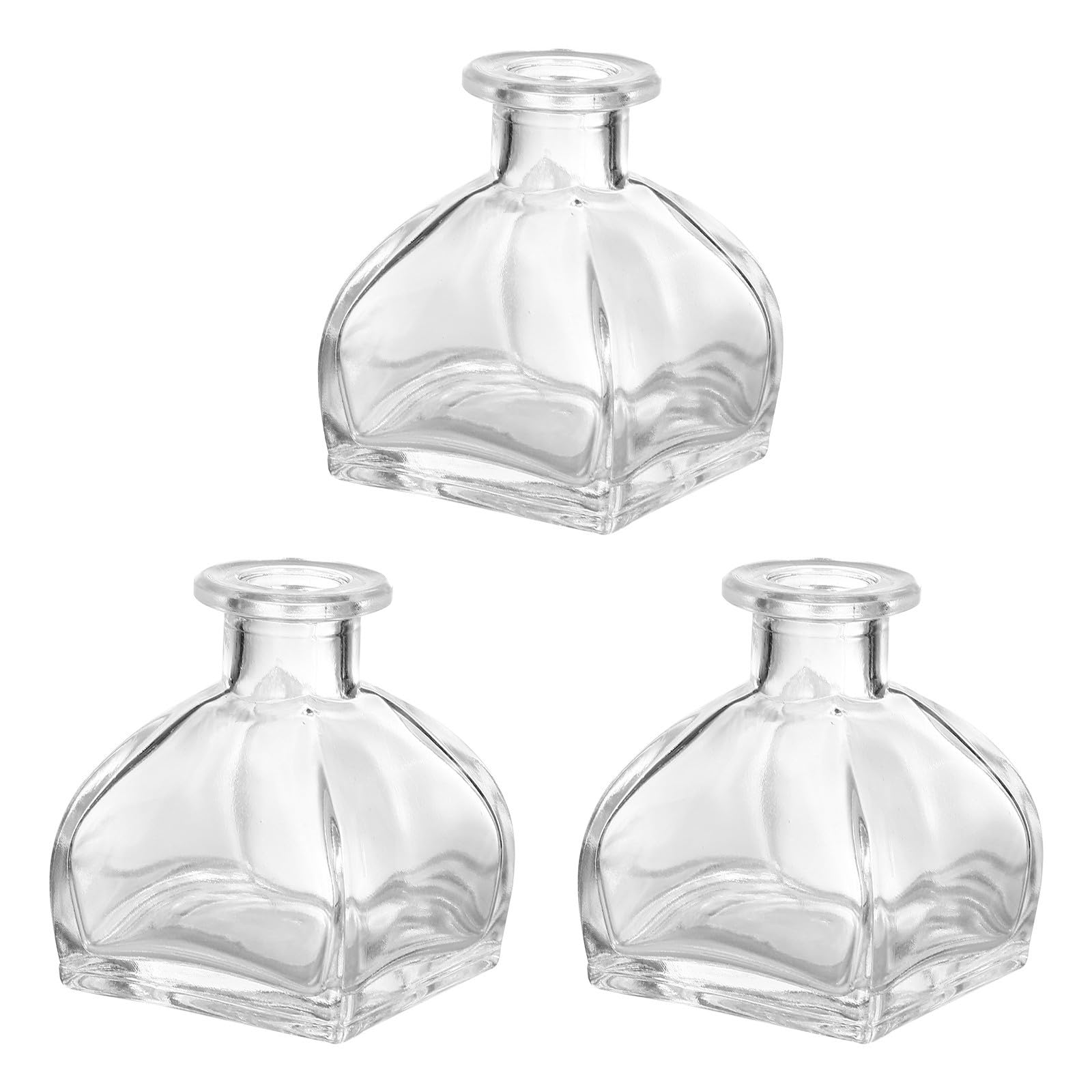 Botellas Difusoras de Aceites Esenciales Vidrio 150ml MUSISALY Pack de 3 Frascos Vacíos Rellenables