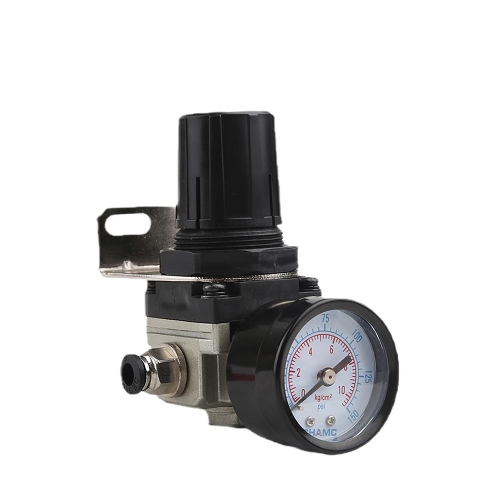 1pcs AR2000 G1/4''6mm 8mm 10mm 12mm Air Control Compressor Pressure Relief Regulator Valve with Fitting AR3000-03 AR4000-04 AR3000-06(Purple)