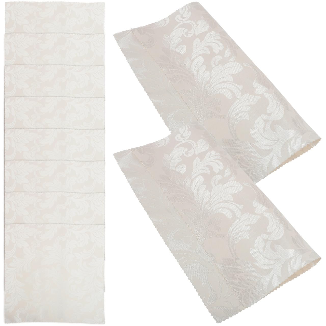 Servilletas para mesa SECFOU de poliéster beige reutilizables y resistentes para cocina pack de 10