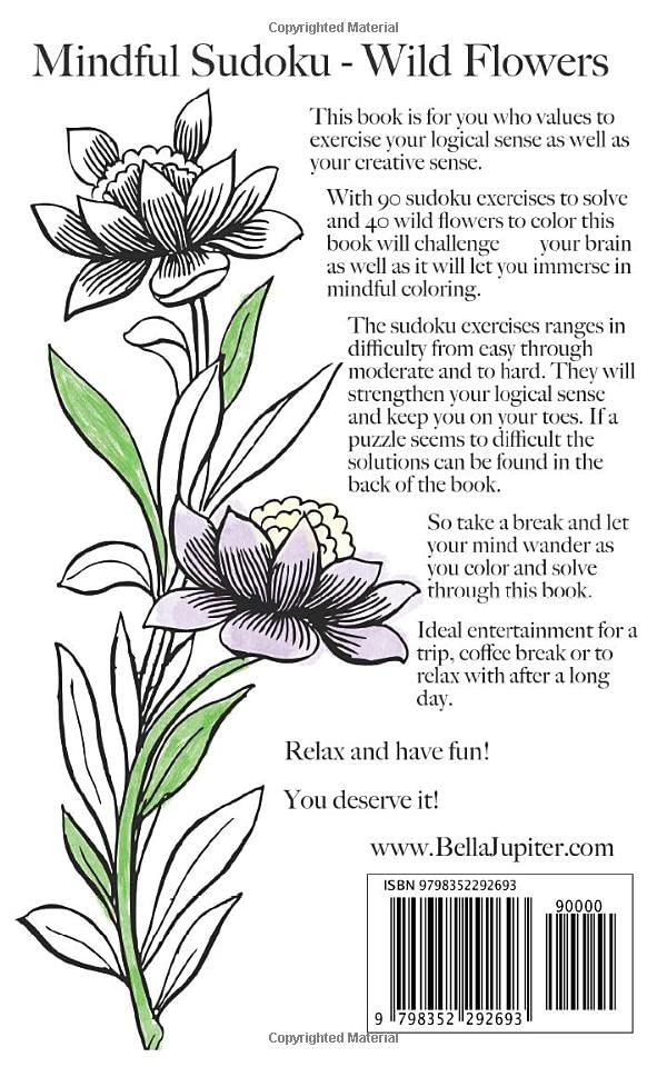 Miniatura 2 de Mindful Sudoku - Wildflowers Solve Sudoku puzzles and color wildflowers