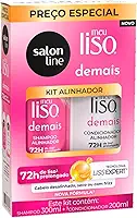 Kit Shampoo e Condicionador, Salon Line, Meu Liso Demais, Vegano - Para Cabelos Lisos, 2 Unidades