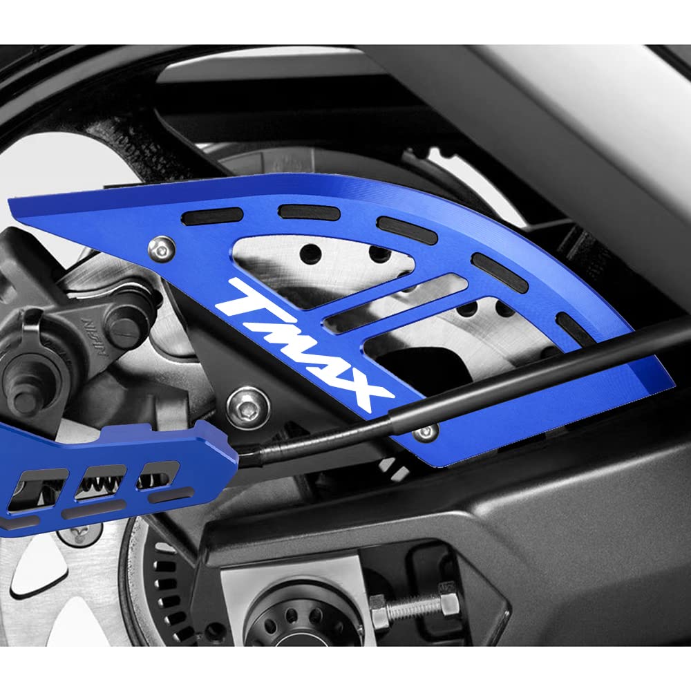 Modeer Pour Tmax560 Techmax Tmax530 DX/SX Toutes Années Moto CNC Disque de Frein Arrière Protection de Rotor Tmax 560 Tech Max Tmax 530 DX SX Accessoires (bleu-2)