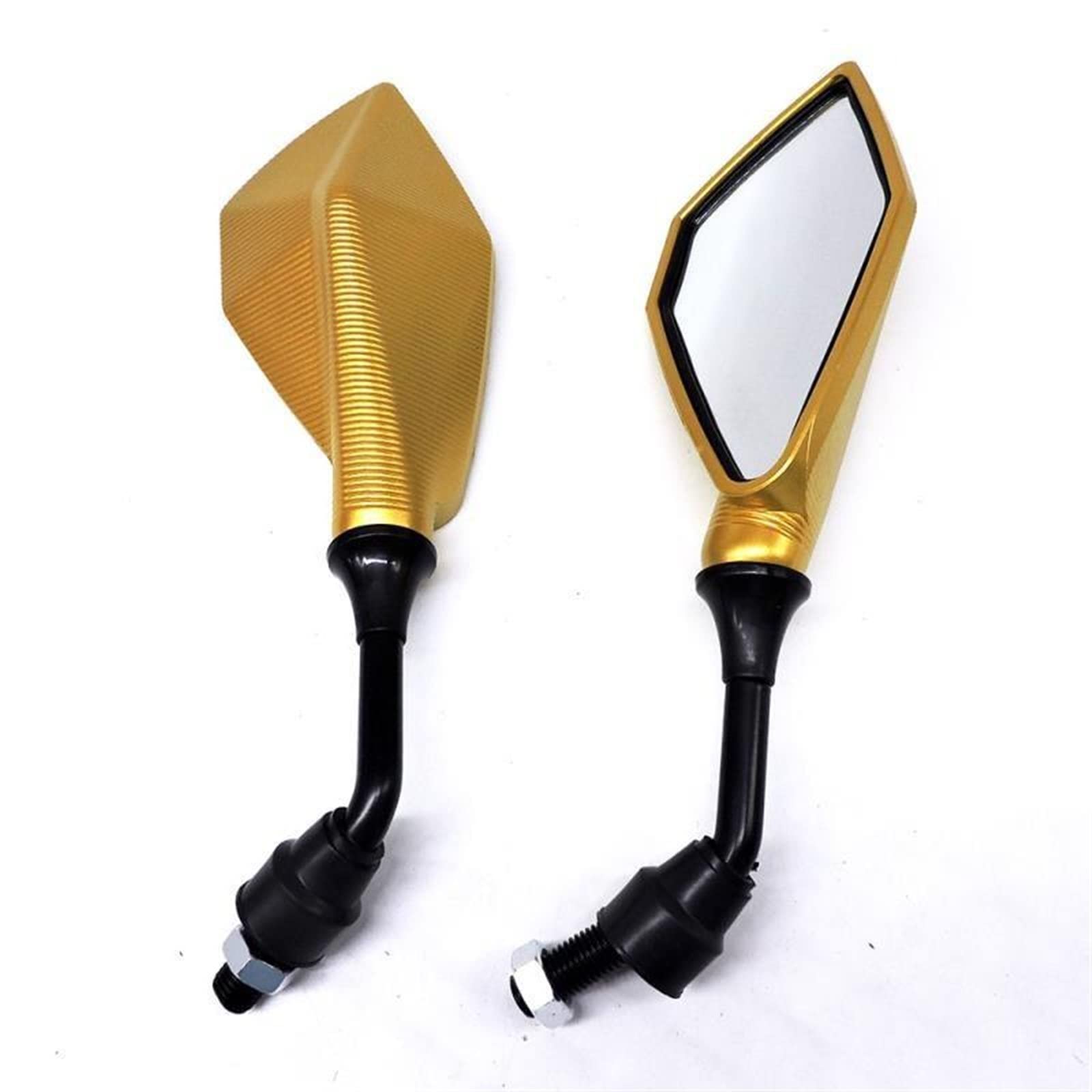 Bicicletta Moto Manubrio Specchietti Retrovisori Parti Ricambio Accessori Modificati Per Specchietto Retrovisore Per Scooter Ciclismo Specchietti Manubrio(Yellow)