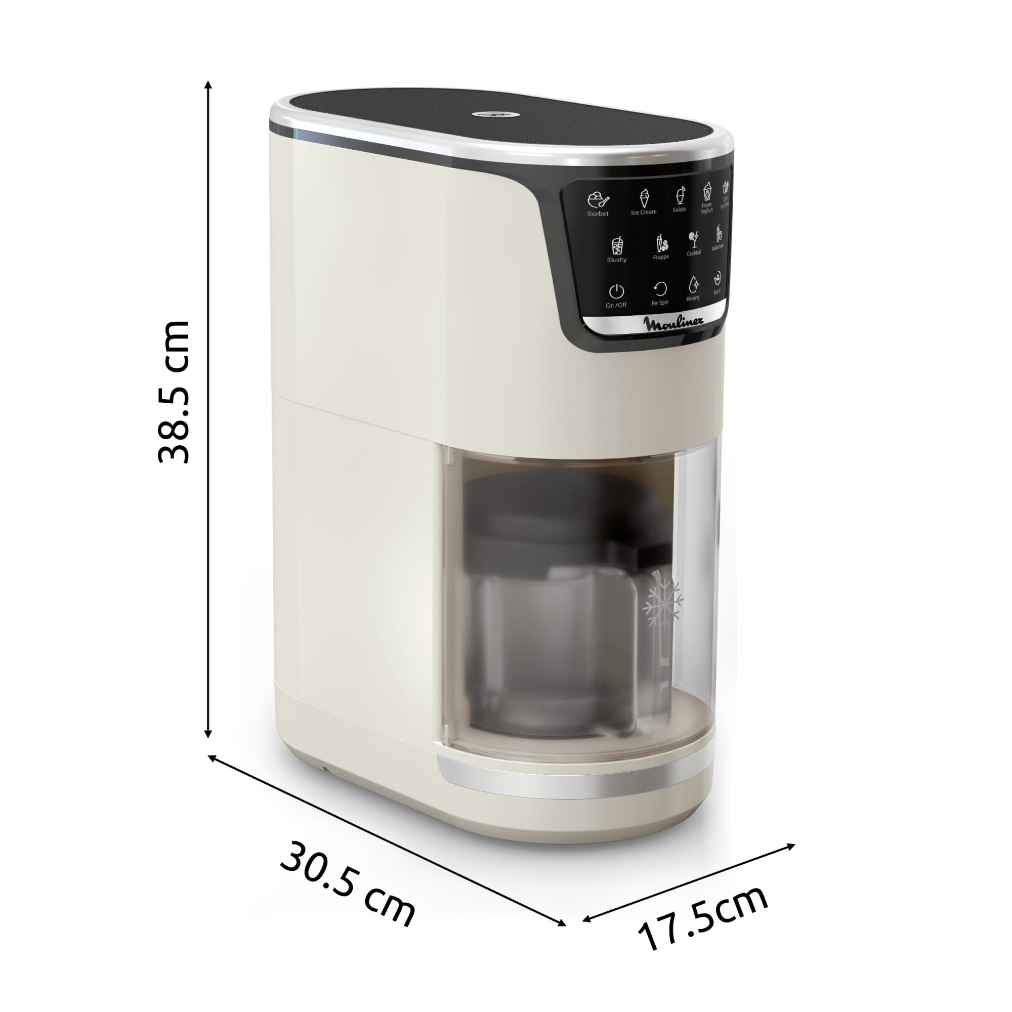 Image secondaire de Moulinex Dolci - Machine à Glaces avec 10 Programmes et Nettoyage Automatique